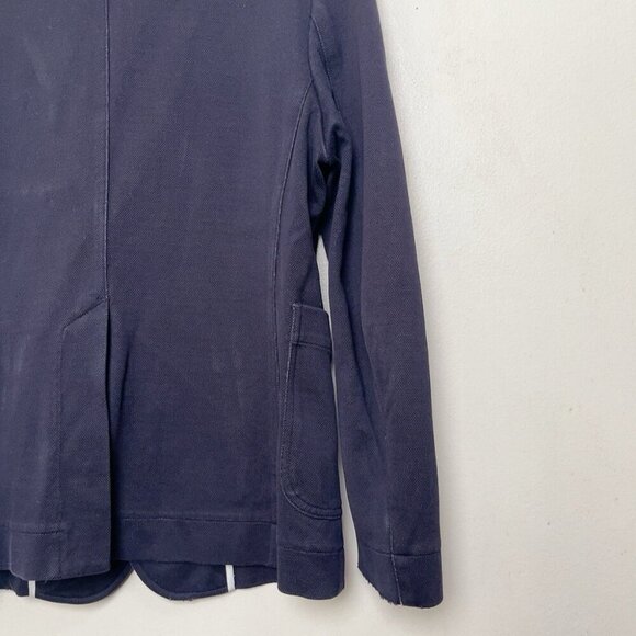 WINGS + HORNS Mens Small Navy Pique Cotton Utility Blazer - Picture 14 of 16
